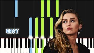 Miley Cyrus - Flowers | EASY PIANO TUTORIAL by Synthly