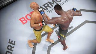 UFC Fight Night - Anderson Silva vs Uriah Hall Full Fight Highlights | UFC Middleweight (UFC 4)