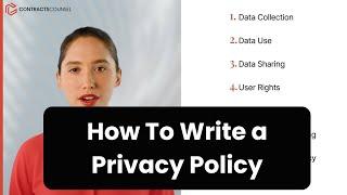 How to Write a Privacy Policy [8 easy steps]