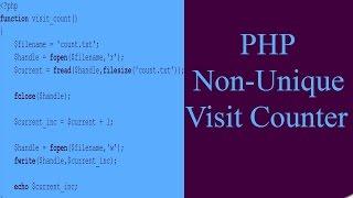 PHP - Non Unique Visitor Counter