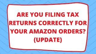 Amazon Merchant Tax Report 2020