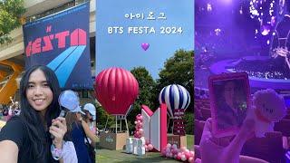 [army vlog | 아미로그] BTS JIN in-person event FESTA 2024  my first time in korea & first raffle win!