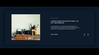 Responsive slider in HTML and CSS JS || Image slider with text content