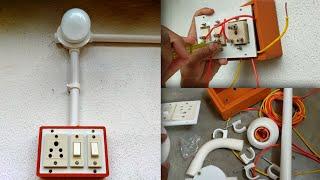 Complete Process of house wiring in pvc system with simple basics | Learn House wiring in PVC pipes