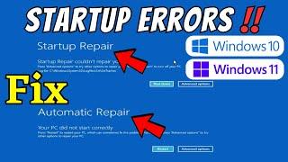 Fix- Automatic Repair Loop & Startup Repair Couldn’t Repair Your PC Error in Windows 10/11