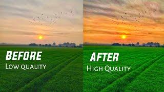 How To Increase Photo Quality In Mobile | Convert Low Quality Photo Into High Quality Photo