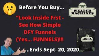 Wealth Machine Review & Bonus...+ Look inside and see the DFY in Funnels and Upsells!