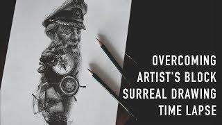 How I Overcame Artist's Block | Nautical Surreal Sailor Time Lapse