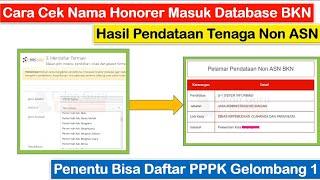 Cara Cek Nama Honorer Masuk Database BKN Hasil Pendataan Non ASN di Helpdesk BKN