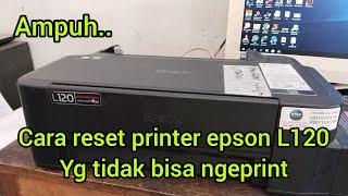 cara mudah reset printer epson L120 yang tidak bisa ngeprint