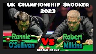 Ronnie O'Sullivan vs Robert Milkins - UK Championship Snooker 2023 - Second Round