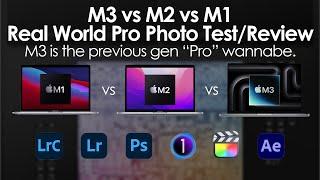 M3 vs M2 vs M1 | Pro Photo Workflow Test - Good improvement & "Pro" SoC wannabe