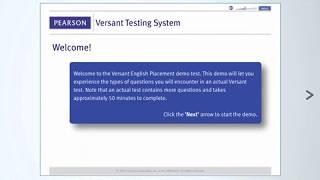 Versant English Placement Test - Product Tour