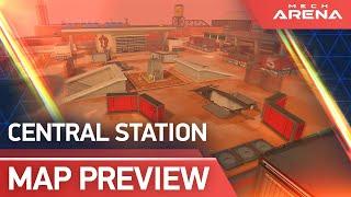 Map preview: Central Station | Deathmatch 5v5 | Mech Arena