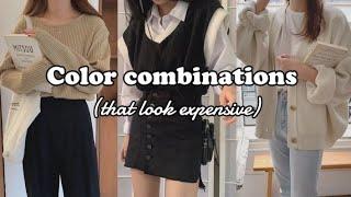 Color Combinations Ideas  | Aesthetic | Korean Clothes