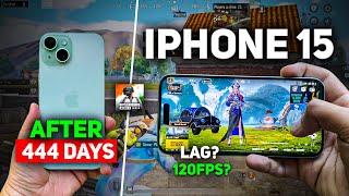 iphone 15 after 444 days | iphone 15 pubg & bgmi test | iphone 15 for esports? bgmi | Samar Playz