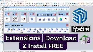 Free SketchUp Extensions Download and Install | How to Use SketchUp Extension Warehouse