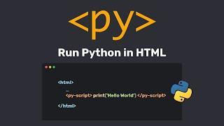 PyScript - Run Python in the Browser! THE END of JavaScript???