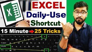 Excel Daily Use Shortcuts || BecomeExpert with Amazing Excel Tricks || [Hindi]