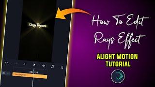 How To Create Rays Effect On Alight Motion | Alight Motion Tutorial Video #shorts #alightmotion