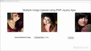 Multiple Images Upload using PHP Jquery Ajax