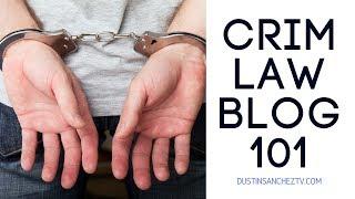 Criminal Law Blog Topics