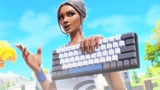 Fortnite ASMR gameplay with YUNZII KEYBOARD #fortnite #asmr #fortnitegameplay #1k #top