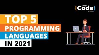 Top 5 Programming Languages In 2021  Best Programming Languages To Learn In 2021  Simplilearn