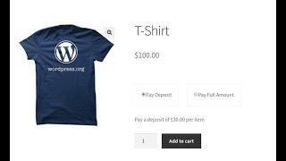 Deposits for WooCommerce Plugin