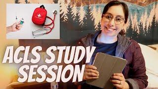 ACLS evening study session// Tips for ACLS//  Nurse Vlog