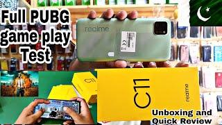 Realme C11 PUBG Test || c11 unboxing Full Review & graphic setting 3 finger with gyro Full game play