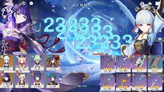 New 3.4 Abyss - F2P Ayaka Freeze & Raiden National Destroy Spiral Abyss Floor 12 - Genshin Impact