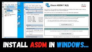 Install ASDM in Windows 10|EVE-Ng| Basic configurations using ASDM |Adaptive Security Device Manager