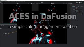 Colormanagement - ACEScg inside Davinci Resove Fusion coming from Blender