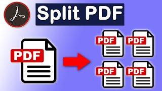 How to split a one page PDF into multiple pages using Adobe Acrobat Pro DC