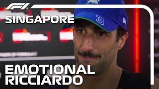 Emotional Daniel Ricciardo Post-Race Interview | 2024 Singapore Grand Prix