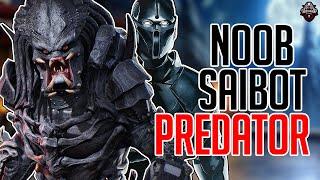 NOOB SAIBOT PREDATOR "SICKLE STEALTH KILLS" OVERPOWERED - Predator Hunting Grounds x Mortal Kombat!