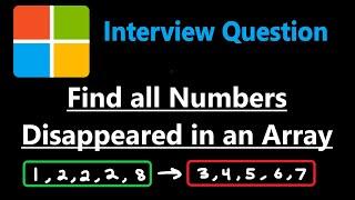 Find All Numbers Disappeared in an Array - Leetcode 448 - Python