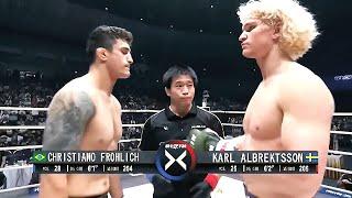 Christiano Frohlich (Brazil) vs Karl Albrektsson (Sweden) | MMA fight, HD