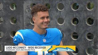 Chargers 2nd round draft pick wide receiver Ladd McConkey talks about his first NFL season