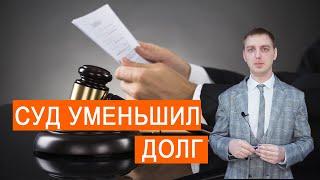 Обзор решения суда. Суд снизил долг в разы!!!