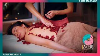 ASMR Relaxing Massage with Rose Petals by Anna