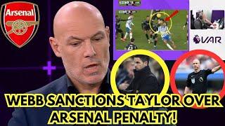 WEBB SANCTIONS TAYLOR OVER CONTROVERSIAL PENALTY IN ARSENAL’S DRAMATIC DRAW AGAINST BRIGHTON!