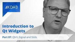 Introduction to Qt Widgets (Part 07) - Qt4's Signal and Slots