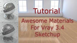 Vray Tutorial - Adding materials in vray 3.4 sketchup