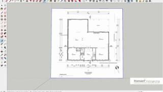 Handig met SketchUp - Importeren en schalen van een plattegrond