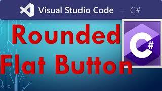 How to Make Rounded Button in C# | Flat Button in WinForms