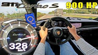 900HP Porsche 992 Turbo S | 0-328KM/H on AUTOBAHN