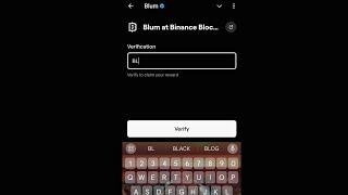Blum at Binance Blockchain Week Blum Video Code|Blum Verification Keyword Blum at Binance Blockchain