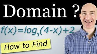 Domain of a Logarithmic Function (How to Find)